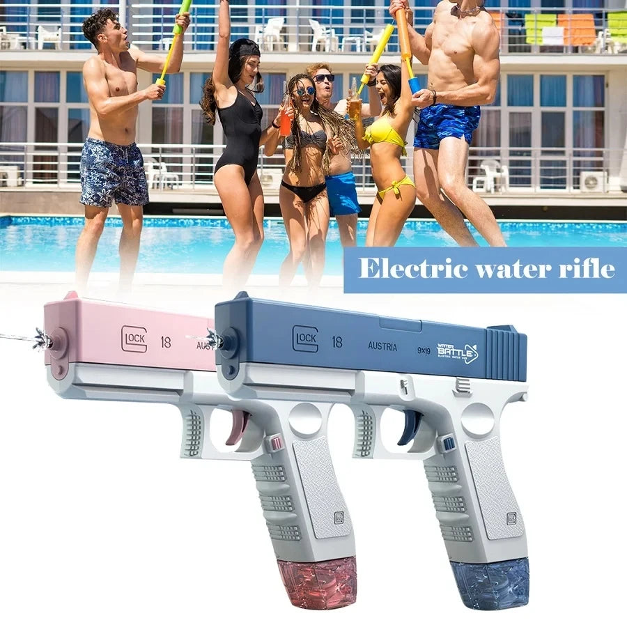 Full Automatic Electric Water Gun Glock Pistol for Kids and Adults - Summer Fun Toy