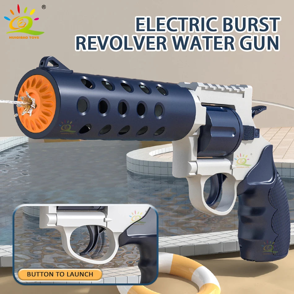 Revolver Water Gun Backpack: The Perfect Summer Toy for Outdoor Water Fights and Beach Games
