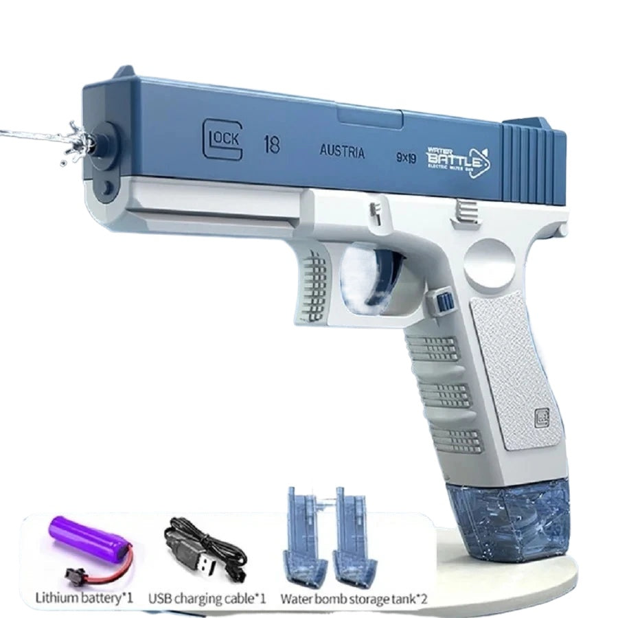 Full Automatic Electric Water Gun Glock Pistol for Kids and Adults - Summer Fun Toy